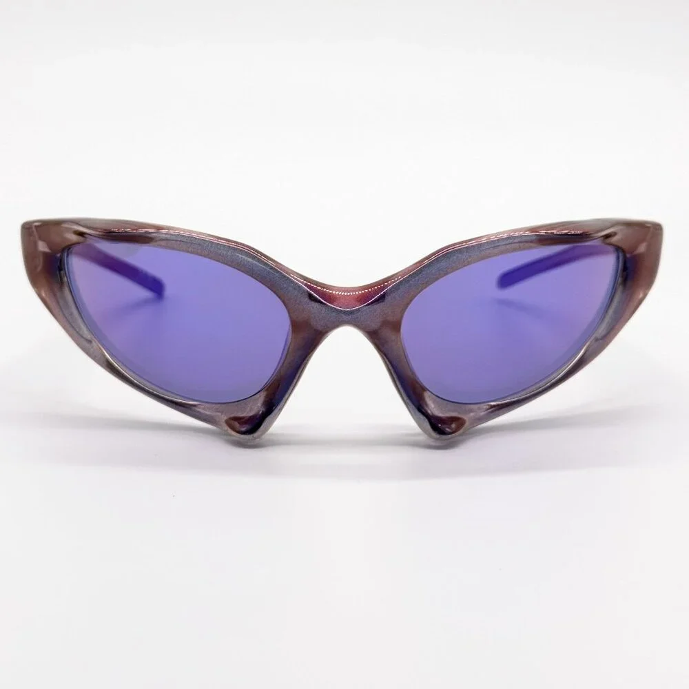 NEW BALENCIAGA SUNGLASSES BB0352S 002 PURPLE UNISEX EYEWEAR - Picture 3 of 11